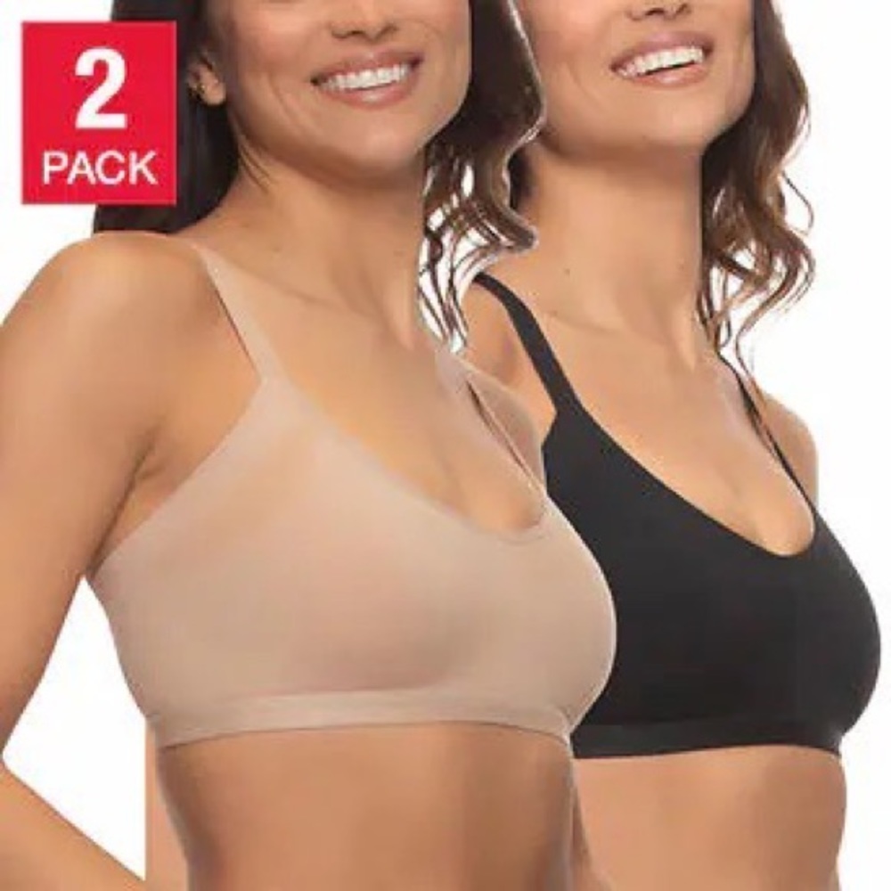 Felina Ladies' Side Smoothing Bra, 2-pack